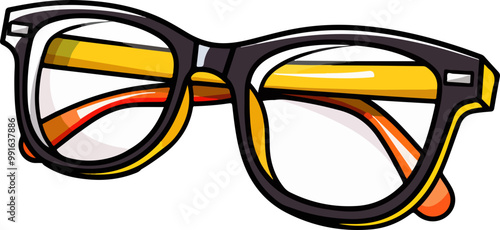 Reading glasses clipart desing illustration