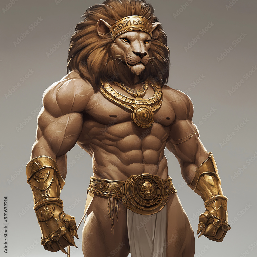 A lion character for slot game, video game, mobile game, Illustration A lion character for slot game, video game, mobile game, Illustration
