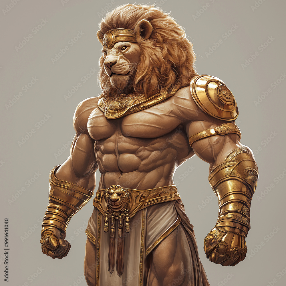 A lion character for slot game, video game, mobile game, Illustration A lion character for slot game, video game, mobile game, Illustration