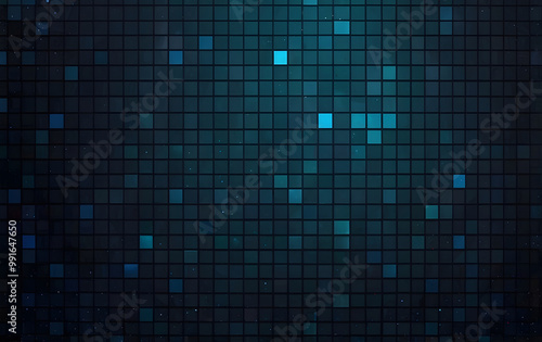 Wallpaper Mural Luminous Blue and Pink mosaic tiles abstract background design Torontodigital.ca