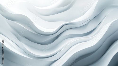 Abstract White Waves photo