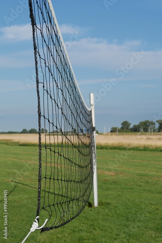 Volleyballnetz am Elbstrand