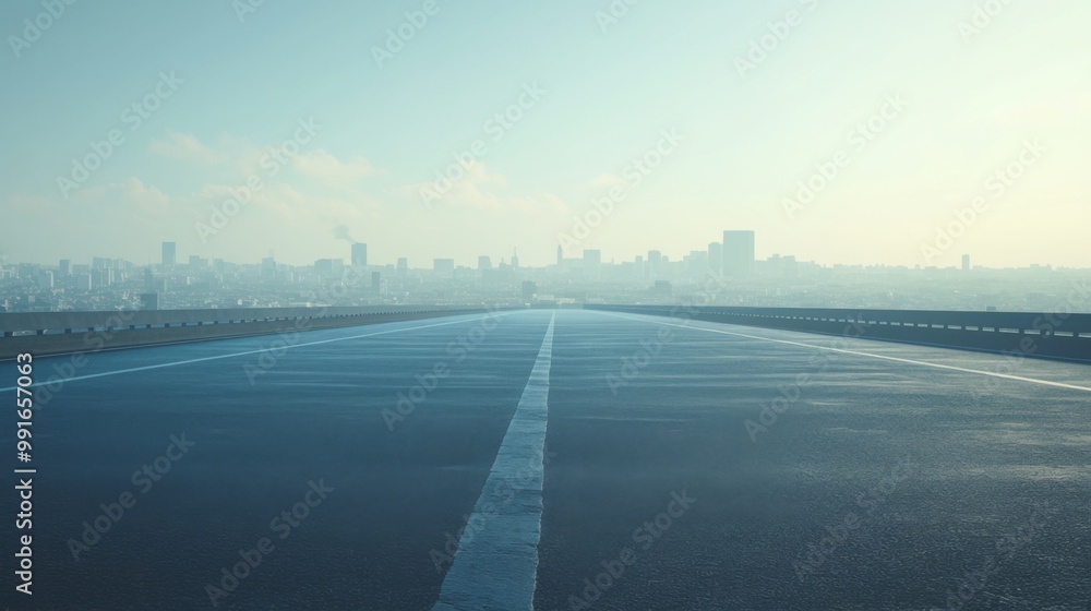 an empty asphalt road leading towards a vibrant city skyline, showcasing a cinematic front view of the highway with skyscrapers and urban buildings on the horizon during the daytime. an empty asphalt road leading towards a vibrant city skyline, showcasing a cinematic front view of the highway with skyscrapers and urban buildings on the horizon during the daytime.