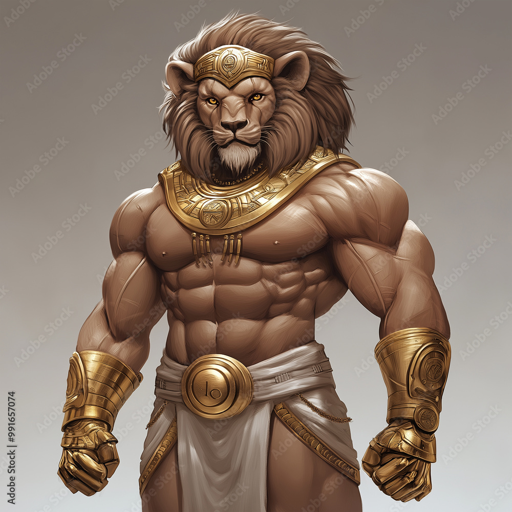 A lion character for slot game, video game, mobile game, Illustration A lion character for slot game, video game, mobile game, Illustration