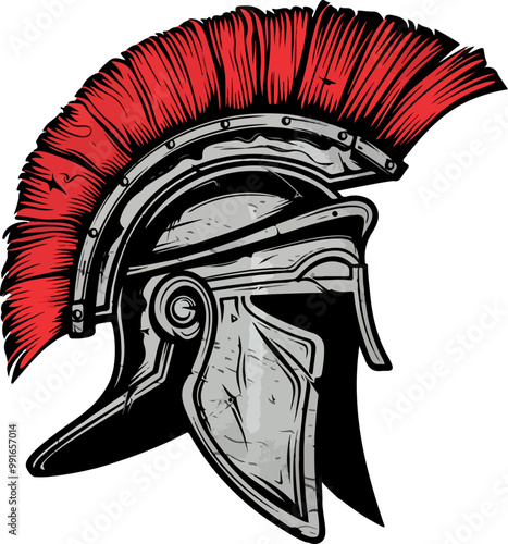 Roman Helmet clipart desing illustration
