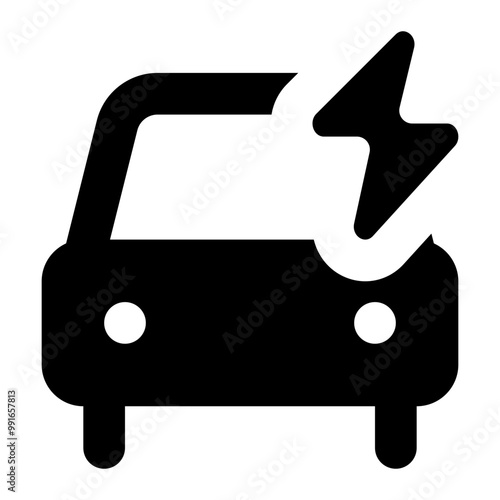 Electric Car Icon