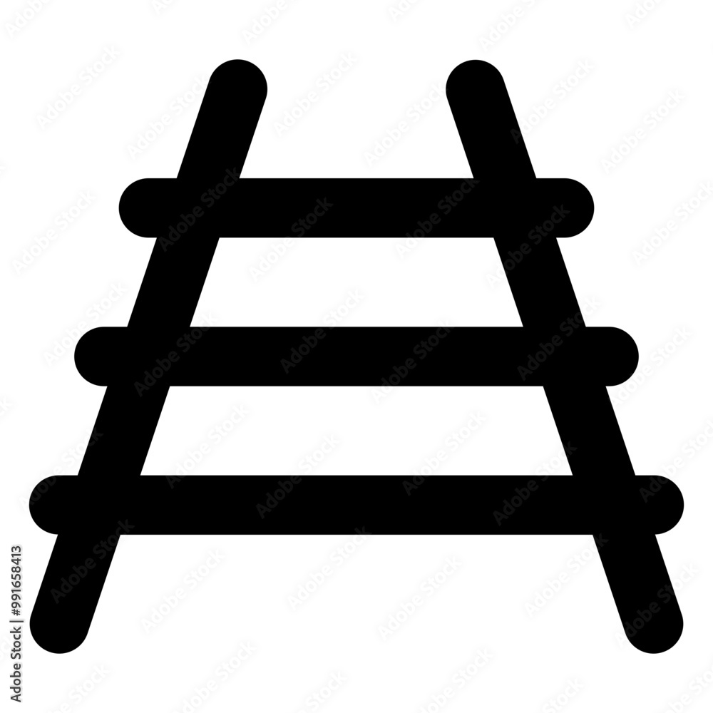 Train Track Icon Train Track Icon