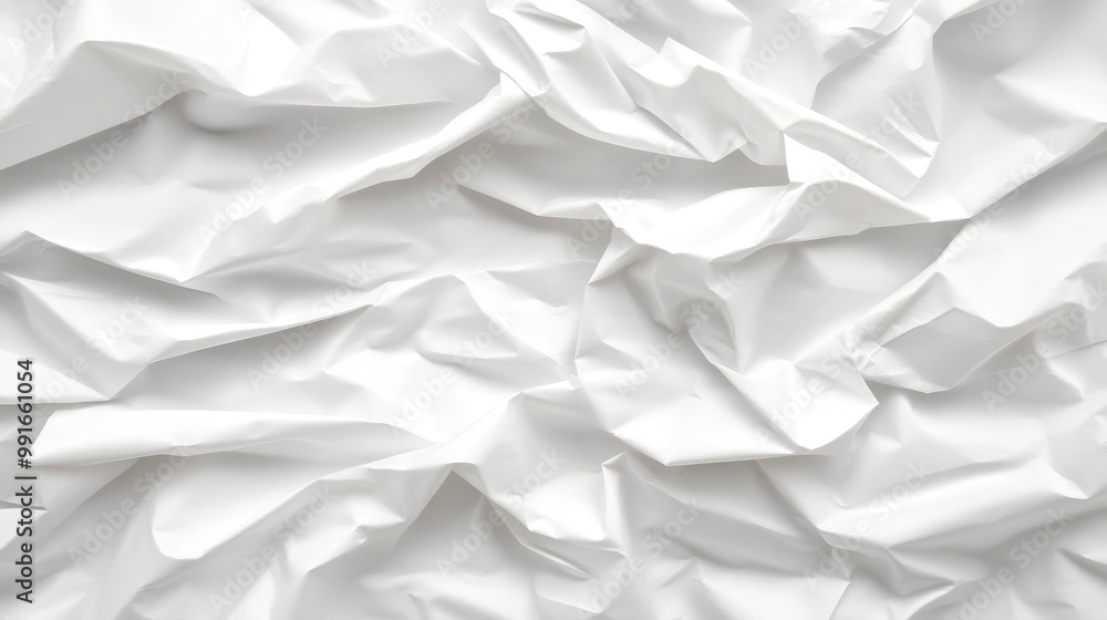 Abstract White Crumpled Paper Texture Background Abstract White Crumpled Paper Texture Background