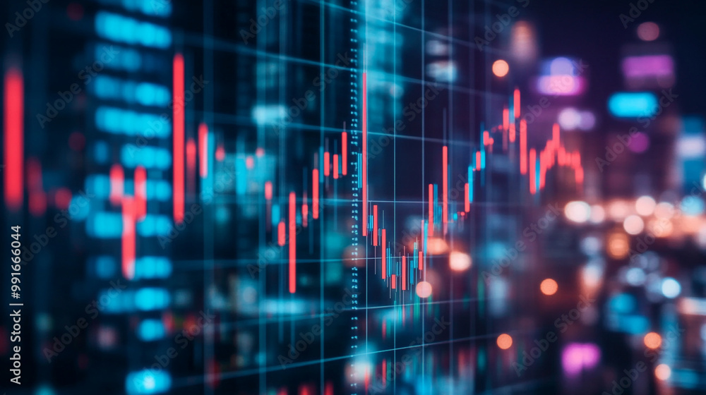 A close-up of a stock market screen showing a red, Financial graphs and charts on a digital display, representing in-depth accounting data. A close-up of a stock market screen showing a red, Financial graphs and charts on a digital display, representing in-depth accounting data.