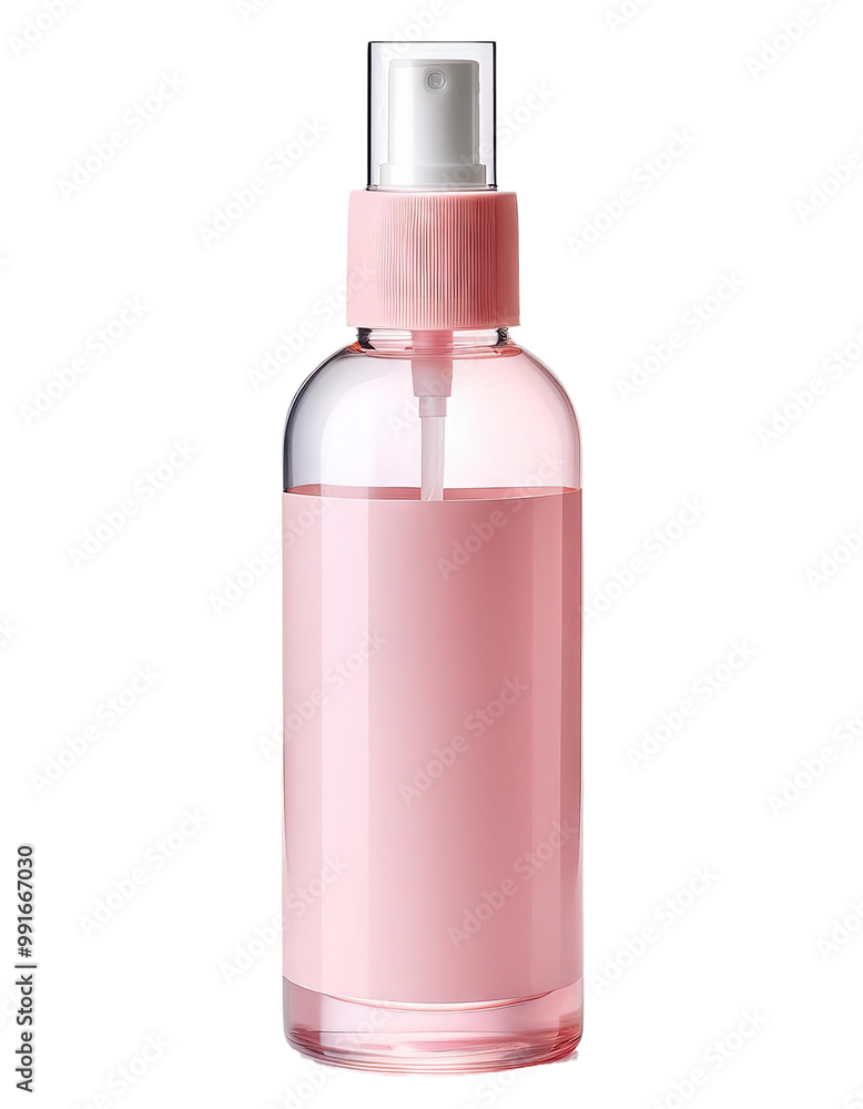 Pink spray bottle mock-up Pink spray bottle mock-up