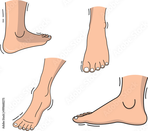 feet in a background