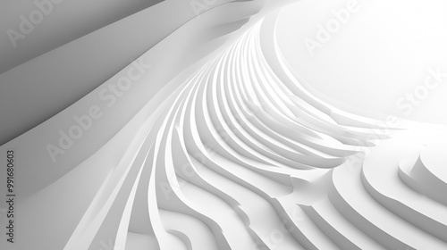 Abstract White and Gray Background with Lines for Space Design Concept, Abstract Diagonal White Lines Background.