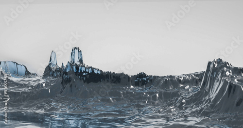 abstract ice blue design background