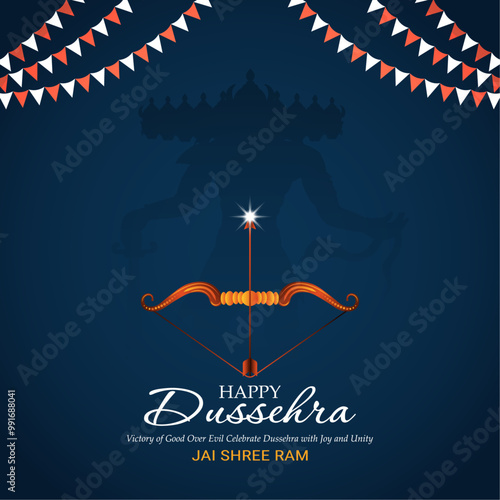 happy Dussehra wishing design background  
