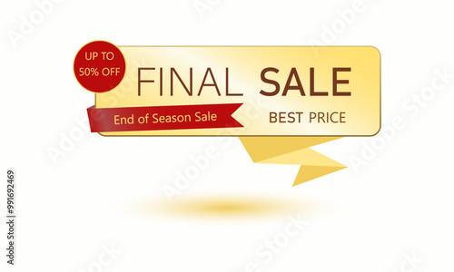 gold sticker banner for sale	