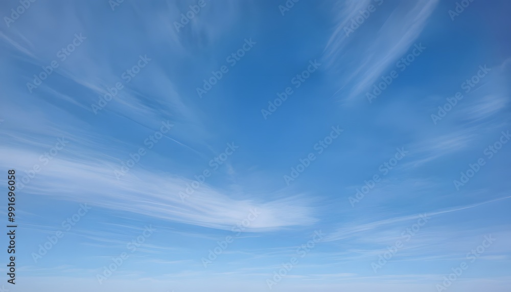 Clear Blue Sky with Thin Cirrus Clouds Clear Blue Sky with Thin Cirrus Clouds