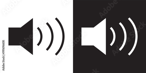 speaker icon, sound icon vector. EPS 10.