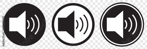 speaker icon, sound icon vector. EPS 10.