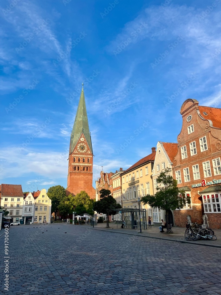 Obraz premium old town streets, old town architecture