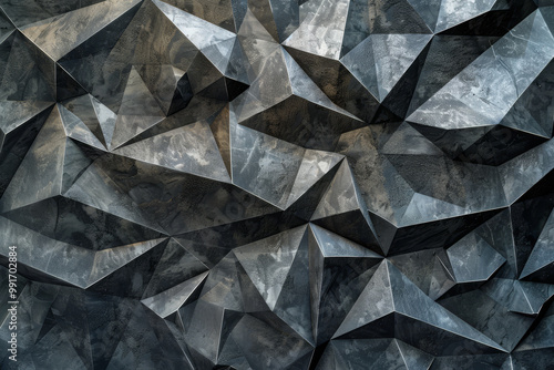 Wallpaper Mural A black and white image of a stone wall with sharp angles and jagged edges Torontodigital.ca