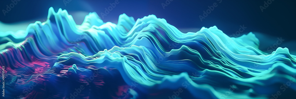Colorful abstract mountain landscape with layered textures and vibrant details illuminated by soft lighting Colorful abstract mountain landscape with layered textures and vibrant details illuminated by soft lighting