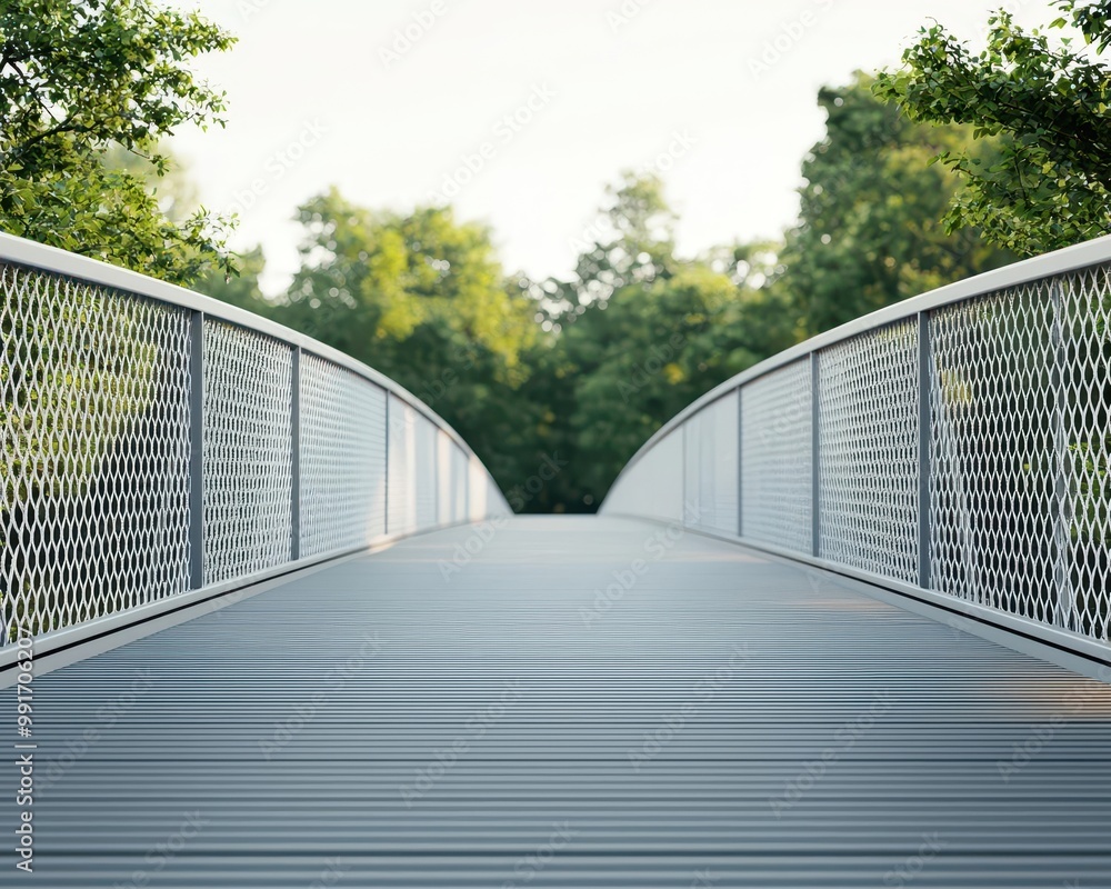 Bridge with a cable mesh structure, offering both stability and an airy design, cable mesh bridge, lightweight engineering Bridge with a cable mesh structure, offering both stability and an airy design, cable mesh bridge, lightweight engineering