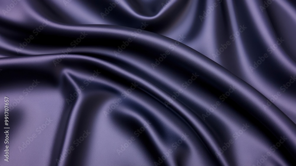 Fototapeta premium Abstract Dark Blue Satin Fabric Texture Background