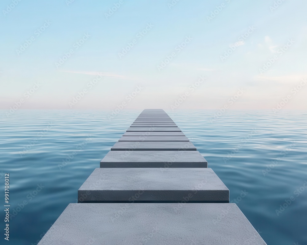 Floating bridge with modular, buoyant segments, designed to withstand varying water levels, floating bridge, adaptive design Floating bridge with modular, buoyant segments, designed to withstand varying water levels, floating bridge, adaptive design