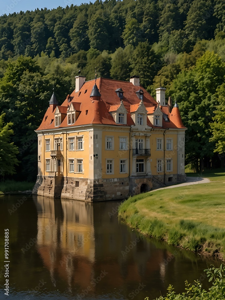 Historic water castle in Kapellendorf, Thuringia. Historic water castle in Kapellendorf, Thuringia.