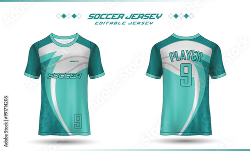 Soccer jersey Soccer jersey mockup template football jersey for sublimation sport t-shirt design