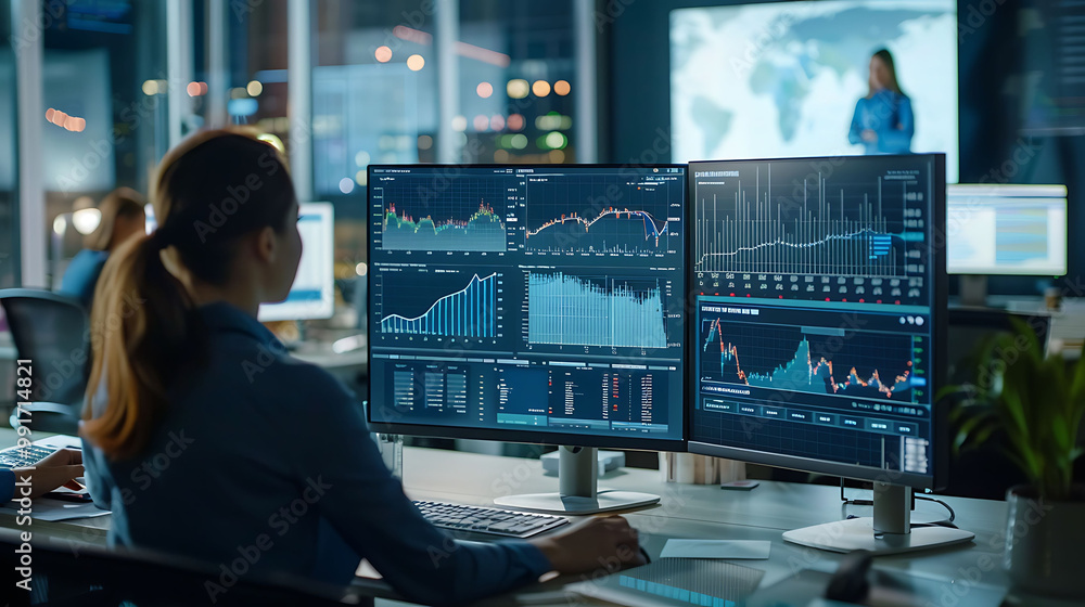 Crypto enthusiasts examining charts in a low-light setting Crypto enthusiasts examining charts in a low-light setting