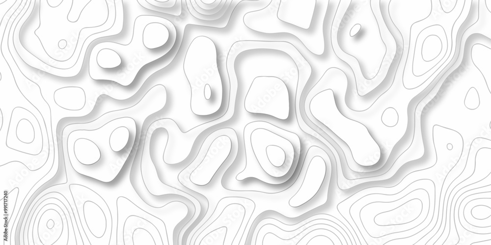White wave carve line geography landscape topo counter grid map. Line topographic diagonal doodle spiral map abstract background. White wave carve line geography landscape topo counter grid map. Line topographic diagonal doodle spiral map abstract background.