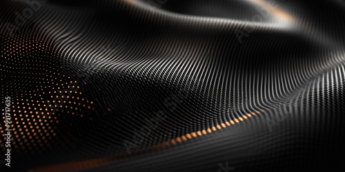 Wallpaper Mural Carbon fiber texture on a dark background with soft lighting and shadows, abstract modern design for tech or industrial use. Torontodigital.ca
