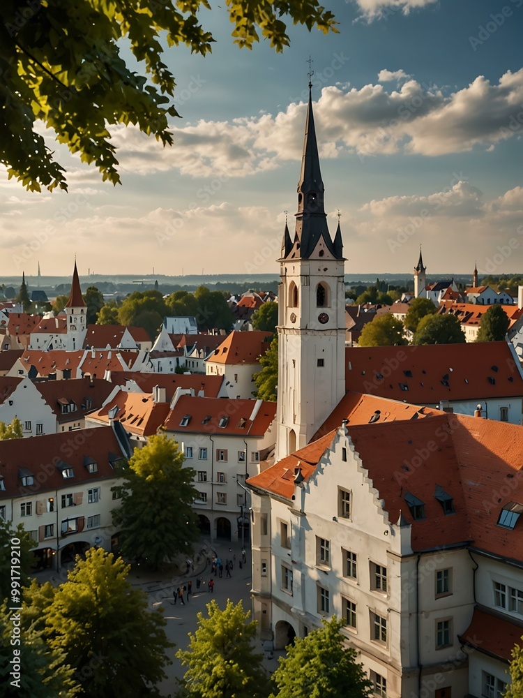Ingolstadt city view. Ingolstadt city view.