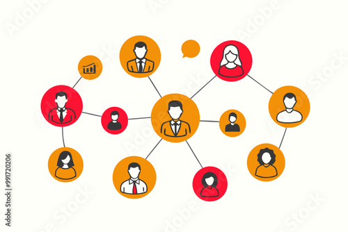 concept of teamwork in generating ideas, Two business people climbing the stairs to the light bulb. Generate unique business ideas and approaches. flat vector illustration on white background.