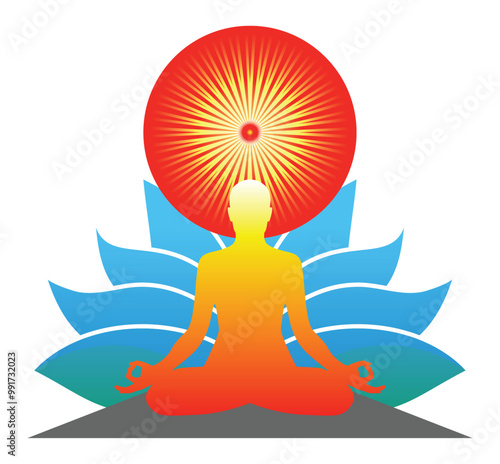 Brahma Kumaris Symbol, Shiv Baba Sign, Meditation for Inner Peace and Spiritual Awakening with Brahma Baba