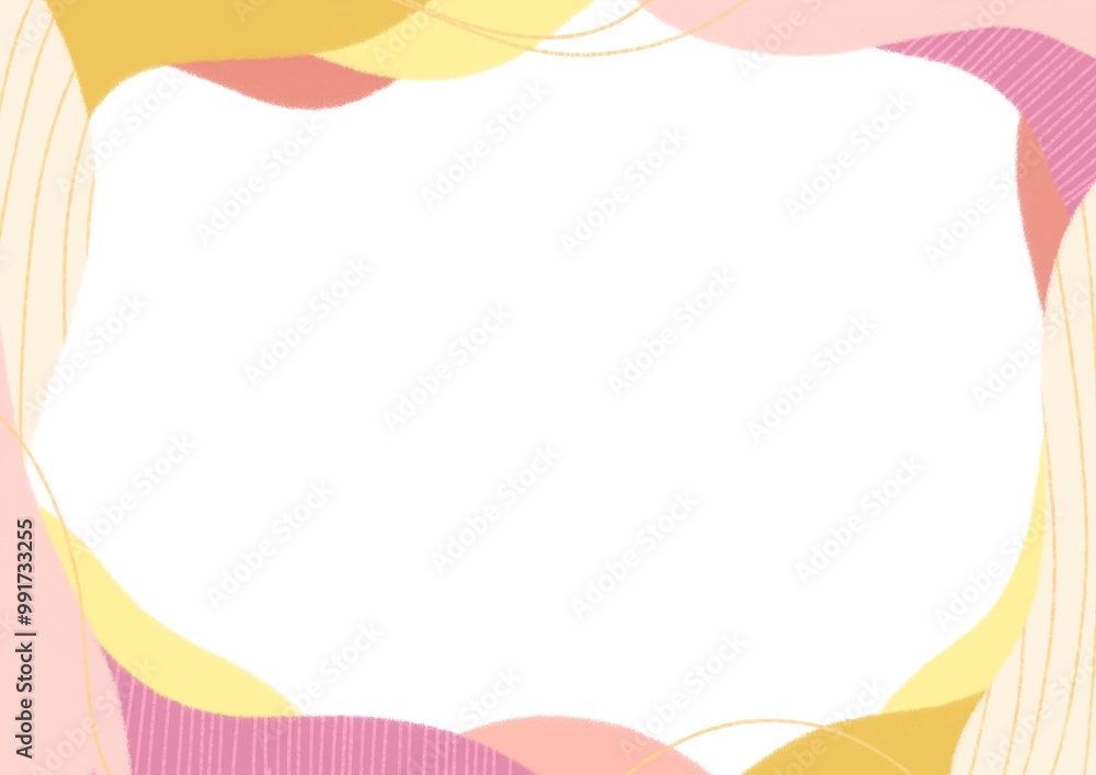 water wave shape ,line graphic pattern, illustration background template, pink and yellow art wallpaper water wave shape ,line graphic pattern, illustration background template, pink and yellow art wallpaper