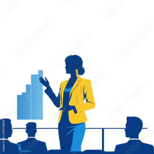 A woman discussing the business ideas, PNG