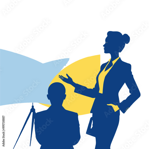 A woman discussing the business ideas, PNG