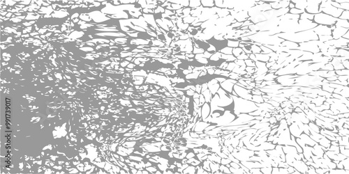 Shabby grey rectangular background with a shabby, grunge effect. The rough surface imitates the texture of ice and snow, adding a vintage, eroded look to any winter design. Vector illustration.