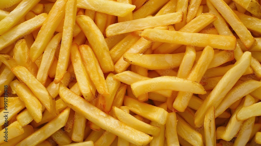 A delicious pile of golden, crispy French fries served on a white plate. Perfect for showcasing fast food snacks or tempting lunch options. A delicious pile of golden, crispy French fries served on a white plate. Perfect for showcasing fast food snacks or tempting lunch options.