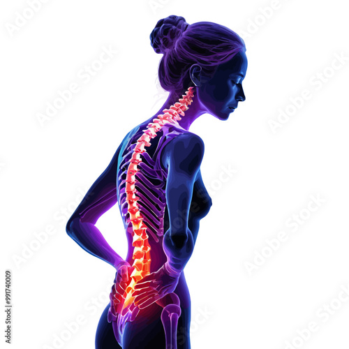 A woman is feeling spinal pain.PNG