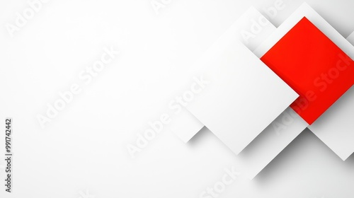 Free Download Abstract Red and White Geometric Background - GFXLoad