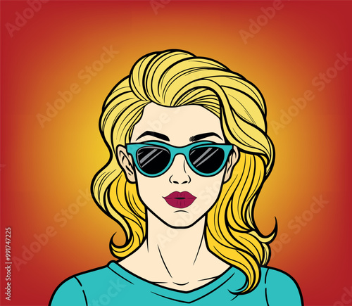 girl with sunglasses