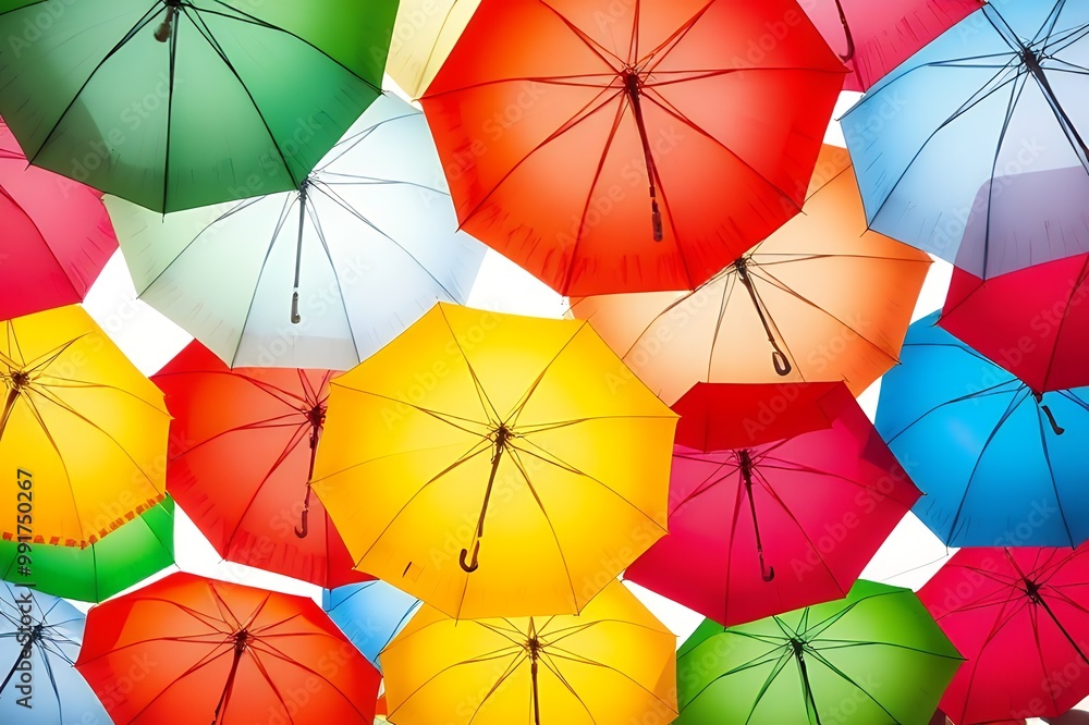 colorful umbrellas background colorful umbrellas background