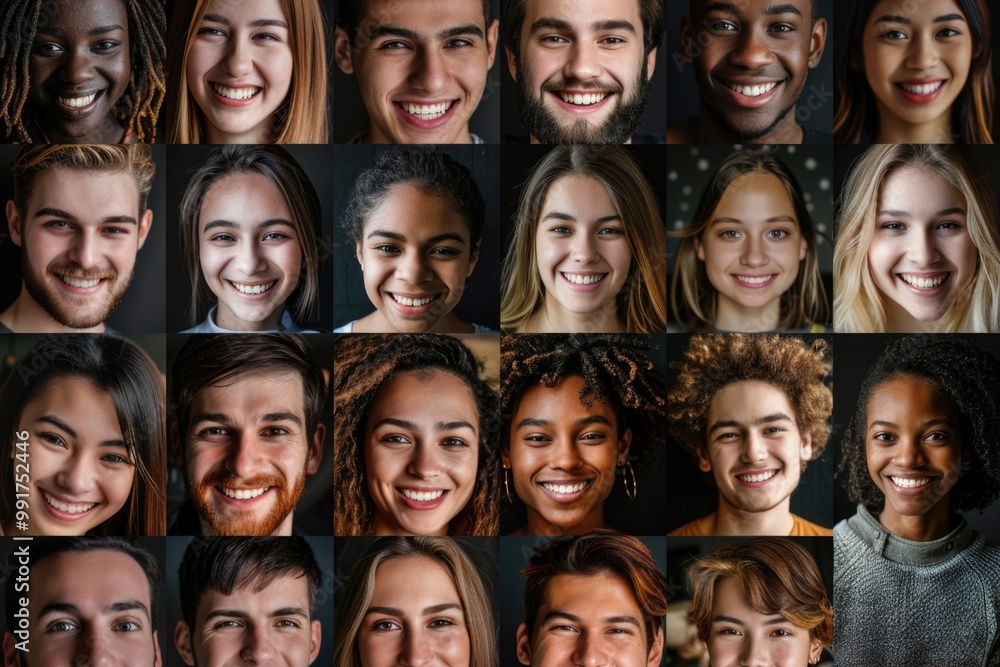 A group of smiling people having fun together A group of smiling people having fun together