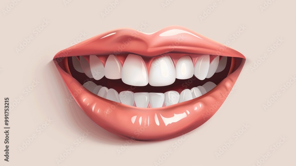 A close-up view of a person's smiling face with white teeth, perfect for showcasing happy expressions and emotions A close-up view of a person's smiling face with white teeth, perfect for showcasing happy expressions and emotions