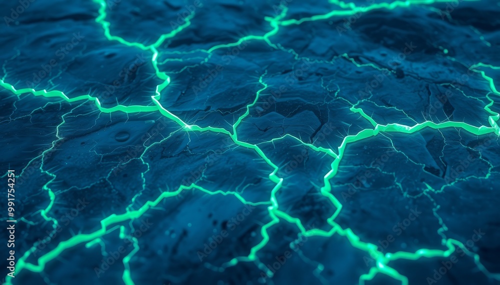 Fractured ice with neon cracks for tablet wallpaper Fractured ice with neon cracks for tablet wallpaper