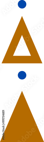 esoteric astrological symbol of triangle symbol