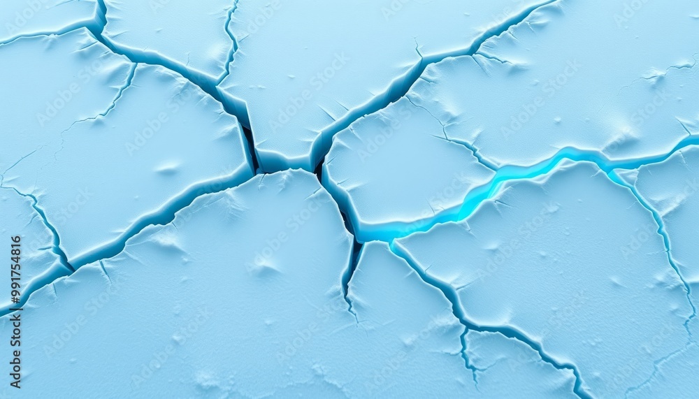 Fractured ice with glowing lines for device customization Fractured ice with glowing lines for device customization